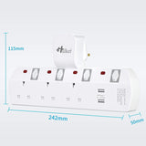 3 Plug Extension Lead