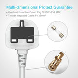 3 Way 6 USB Port Extension Lead
