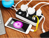 3 Way 6 USB Port Extension Lead