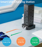 12 Way 1 Type C 3 USB Ports Tower Extension Lead