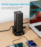 12 Way 1 Type C 3 USB Ports Tower Extension Lead