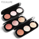 Triple Colour Blush & Highlighter Palette