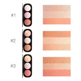 Triple Colour Blush & Highlighter Palette