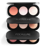Triple Colour Blush & Highlighter Palette