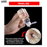 100ml Clear Flight Safe Travel Bottle