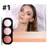 Triple Colour Blush & Highlighter Palette