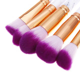 10 Piece Marble Makeup Brush Set