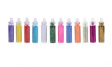 12 Mini Glitter Bottles