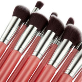 10 Piece Pink Brush Set