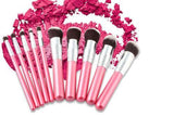 10 Piece Pink Brush Set