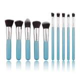 10 Piece Blue Brush Set