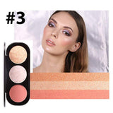 Triple Colour Blush & Highlighter Palette