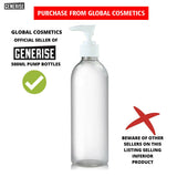 500ml Clear Empty Bottle and Pump