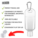 50ml Clear Flight Safe Travel Bottle
