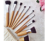 Bamboo Makeup Brush Set