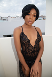 Amaka Short Black Frontal Wig