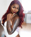 Berry Boujee Burgundy Wavy Wig