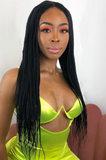 Bonang Long Braided Black Wig