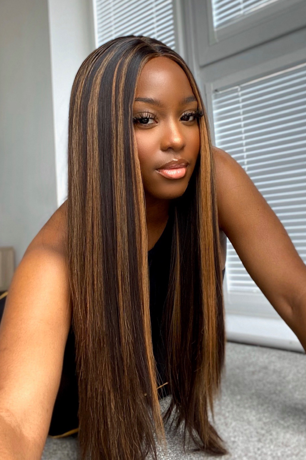 Brandi Lace Closure Brown with Highlights Wig
