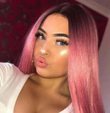 Candy Floss Long Pink Straight Wig