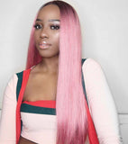 Candy Floss Long Pink Straight Wig