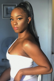 Chanel Straight Black Ponytail