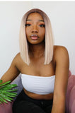 Dumebi Medium Straight Ash Blonde Wig
