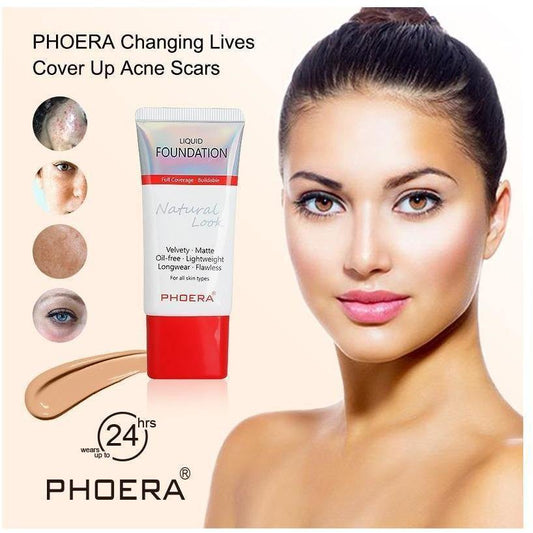 Phoera Flawless Lasting Matte Liquid Foundation Tube - Direct Savings Online