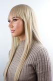 Iskaba Long Blonde Straight Wig