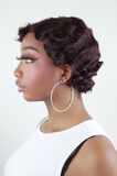 Pana Burgundy Curly Pixie Cut Wig