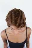 Pana Honey Brown Curly Pixie Cut Wig