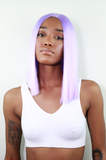 Purple Haze Long Straight Bob Wig
