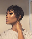 Sauce Black Straight Pixie Wig