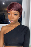 Sauce Burgundy Pixie Cut Wig