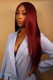 Scarlet Long Straight Red Wig