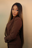 Sienna Long Straight Brown Wig