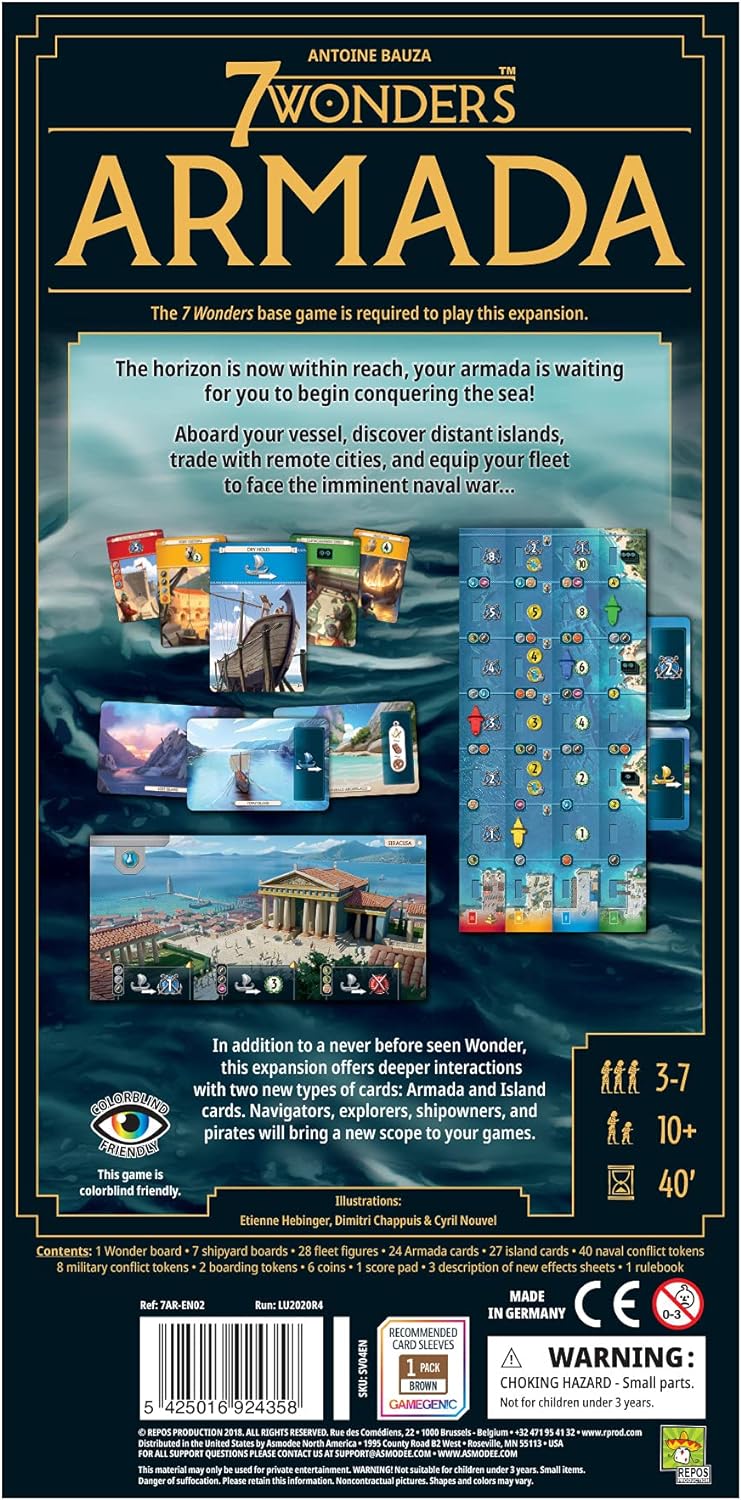 7 Wonders 2nd Edition: Armada Expansion Board Game