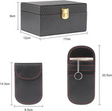 RFID Key Signal Blocker Box + Pouch