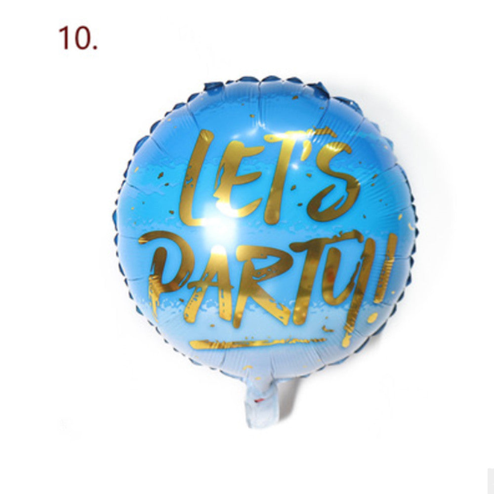 18" Inch Helium Foil Party Balloons
