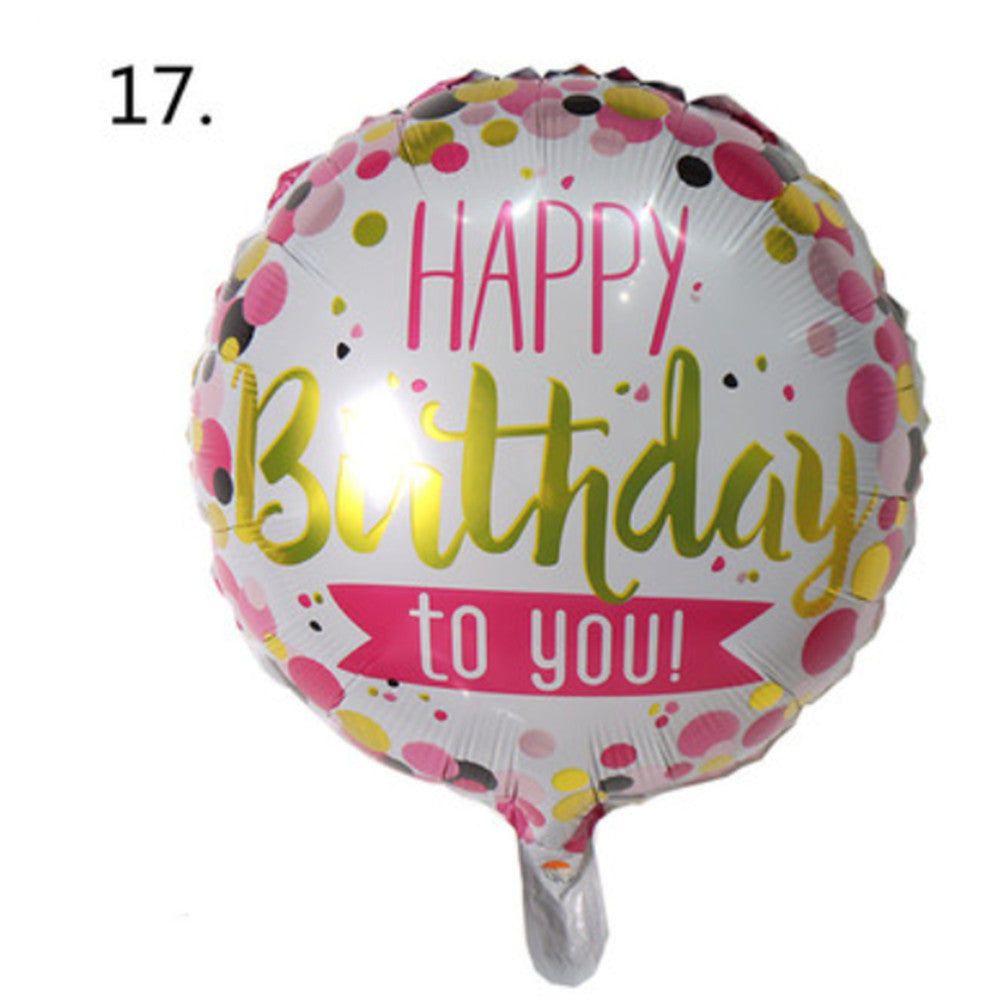 18" Inch Helium Foil Party Balloons