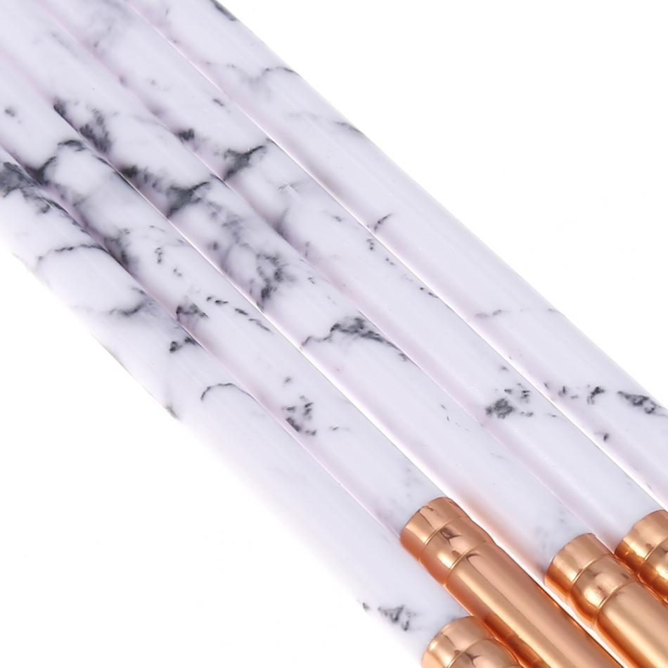 10 Piece Marble Makeup Brush Set