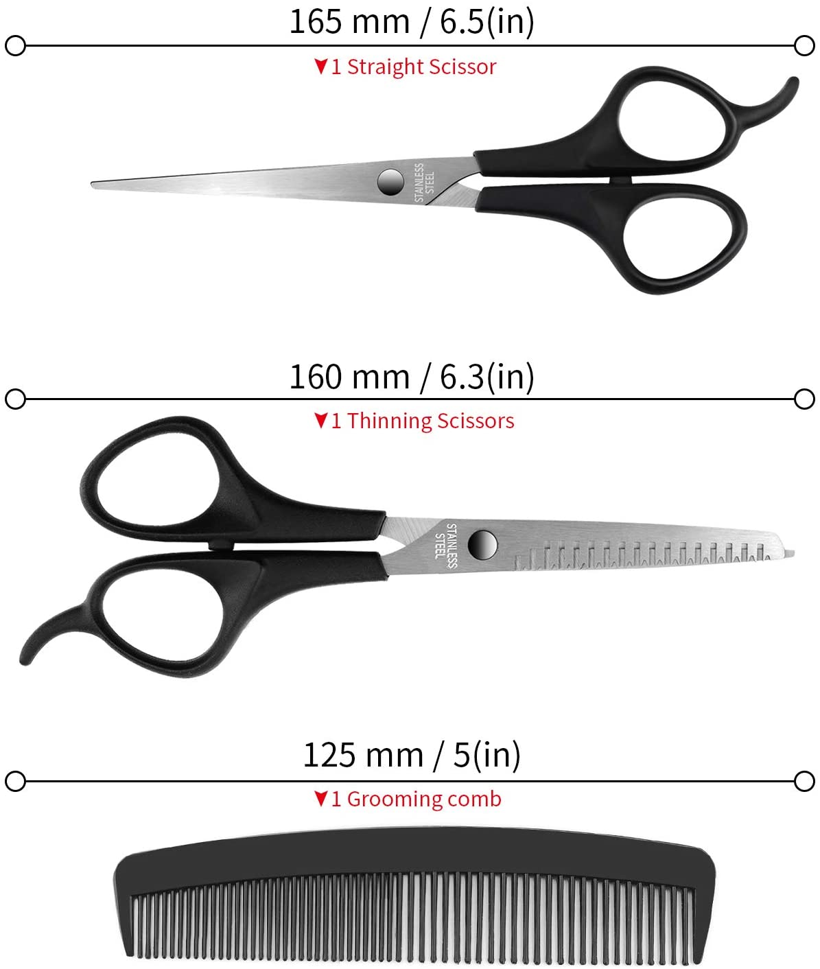 3pc Grooming Set