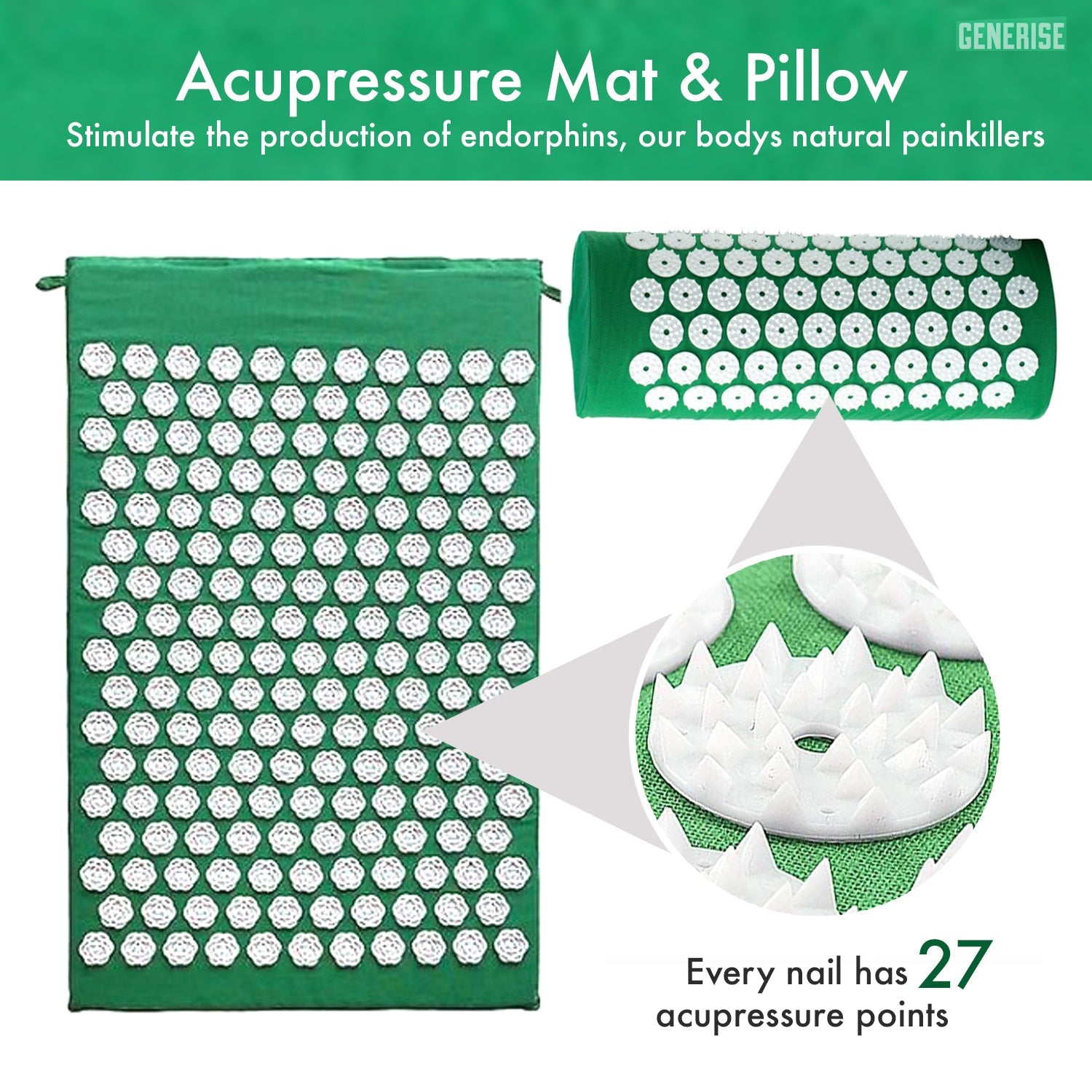 Acupressure Mat with Pillow