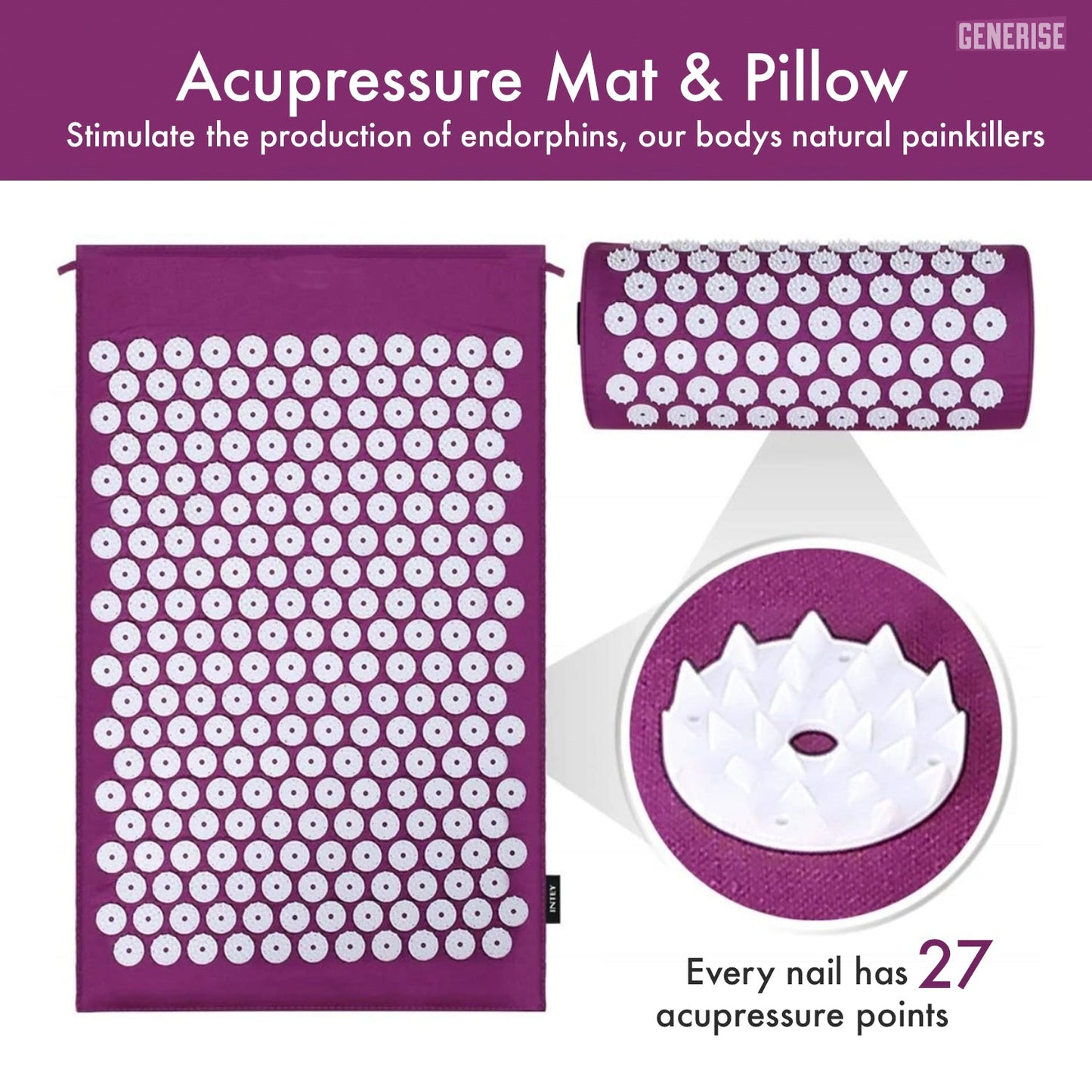 Acupressure Mat with Pillow