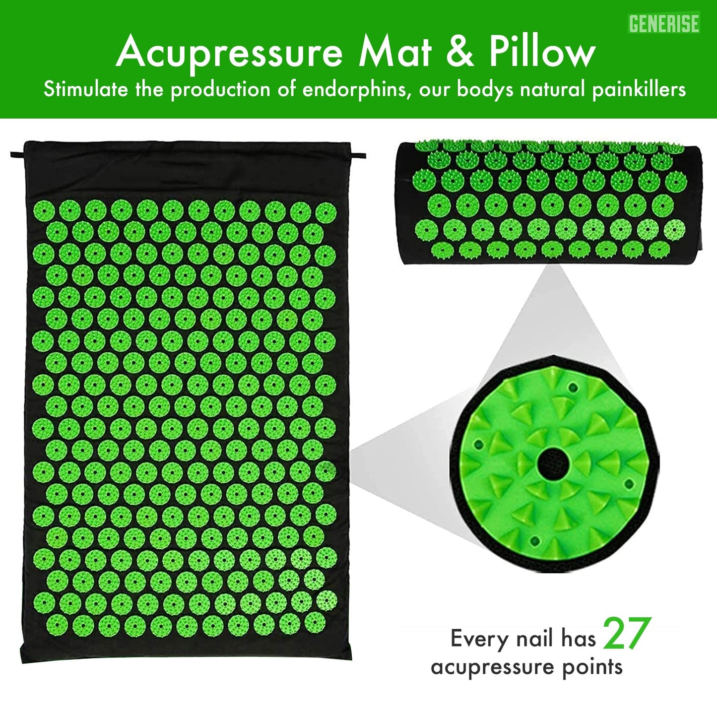 Acupressure Mat with Pillow