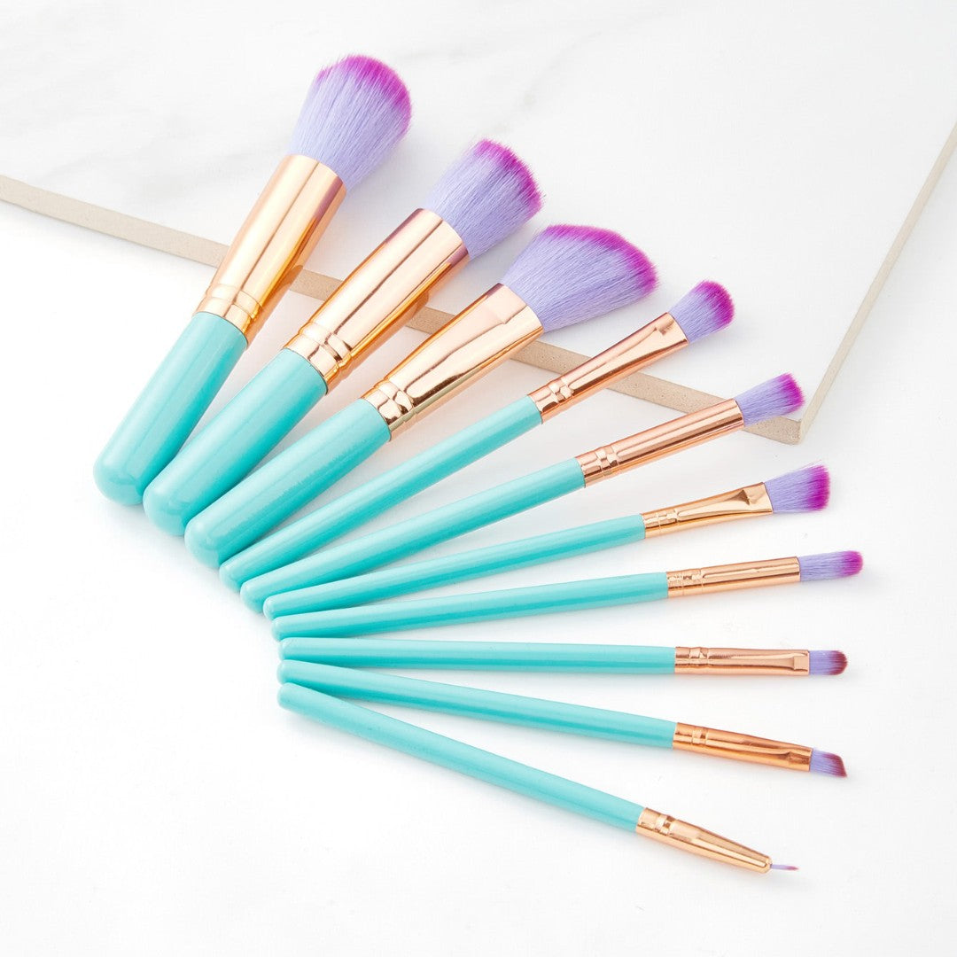 Half Mermaid Half Unicorn Brush Set