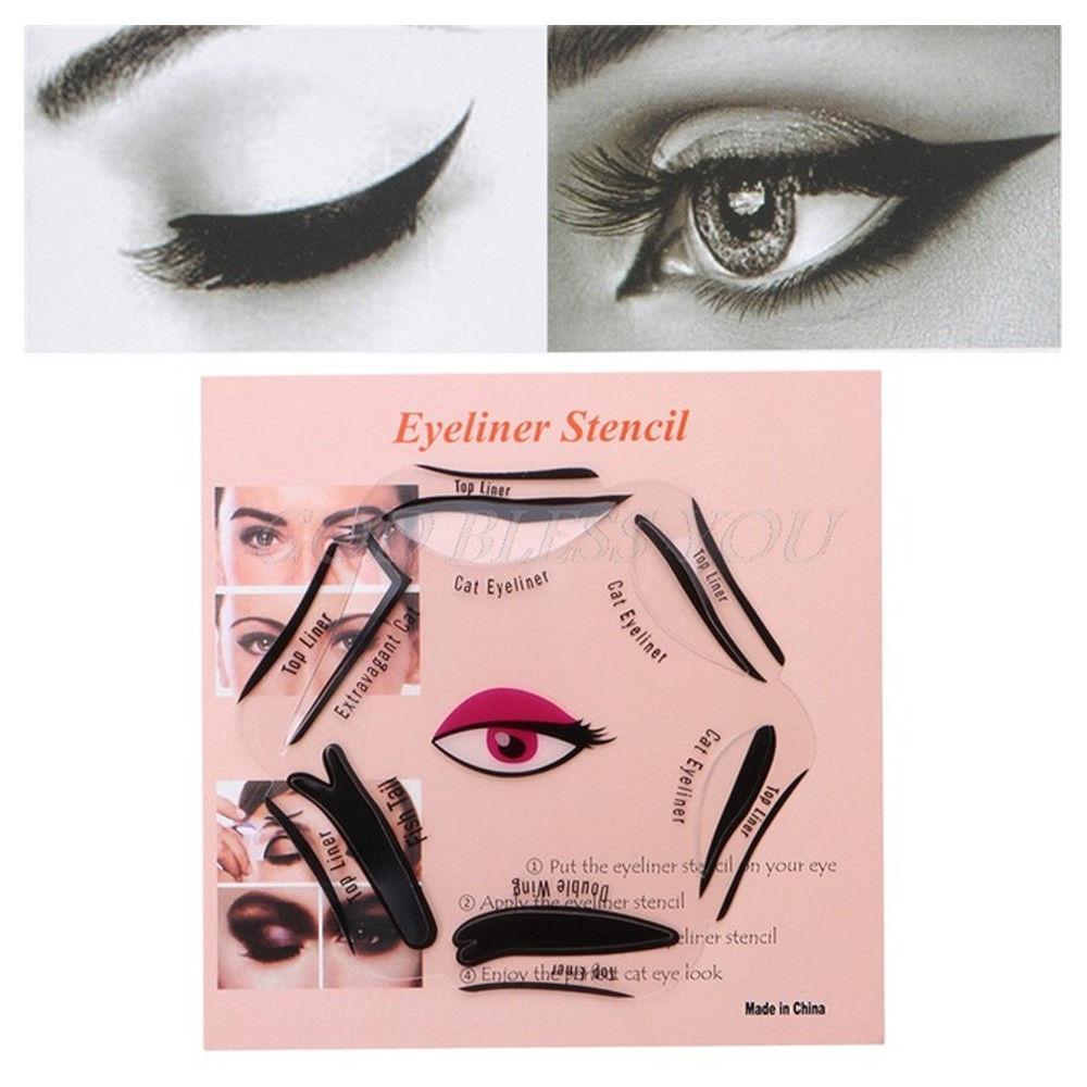 Cat Eyeliner 6 in 1 Stencil