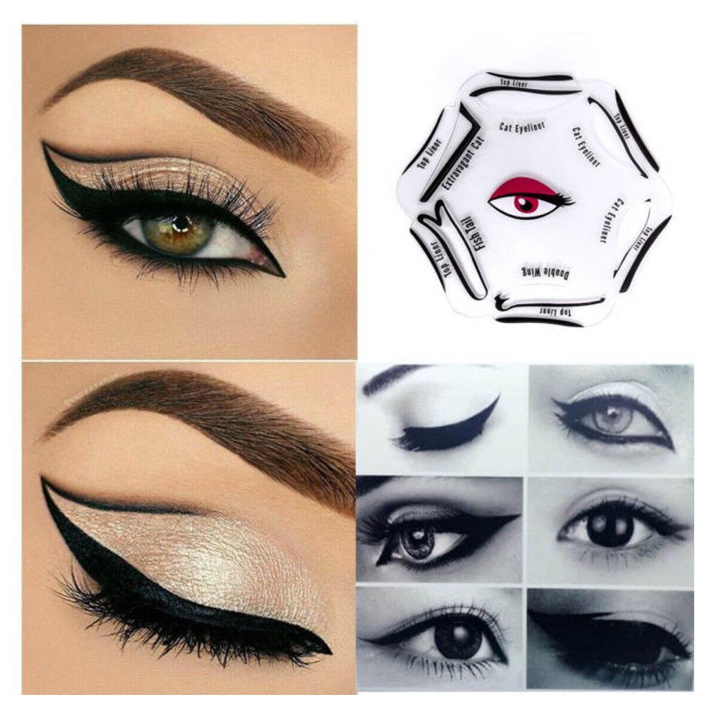 Cat Eyeliner 6 in 1 Stencil