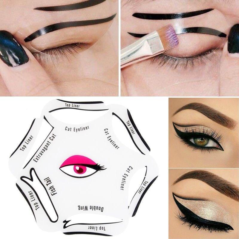 Cat Eyeliner 6 in 1 Stencil