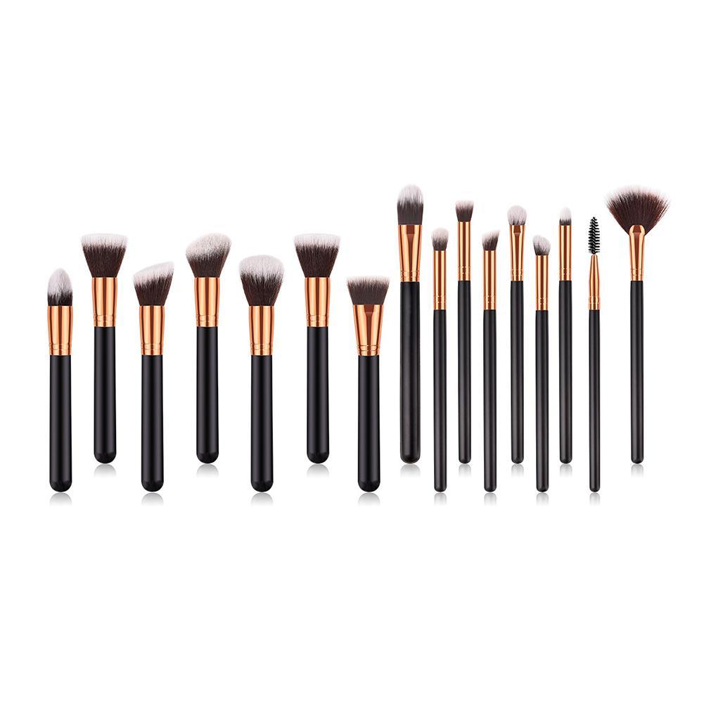 16pc Kabuki Makeup Brush Set